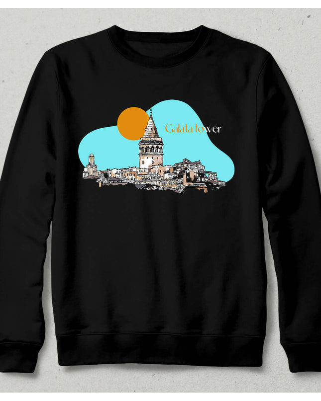 İstanbul Galata Sweatshirt - basmatik.com