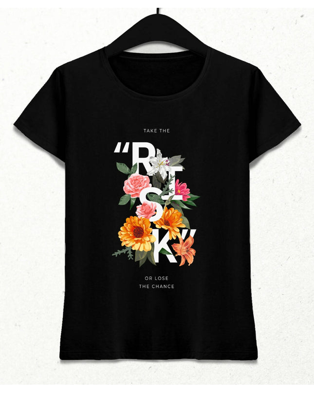 Take the Risk Kadın Streetwear Tasarım T-shirt