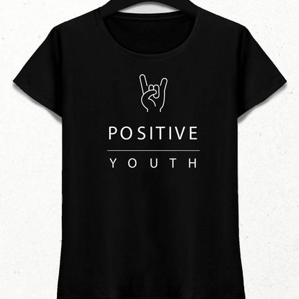 Positive Women's Black T-Shirt