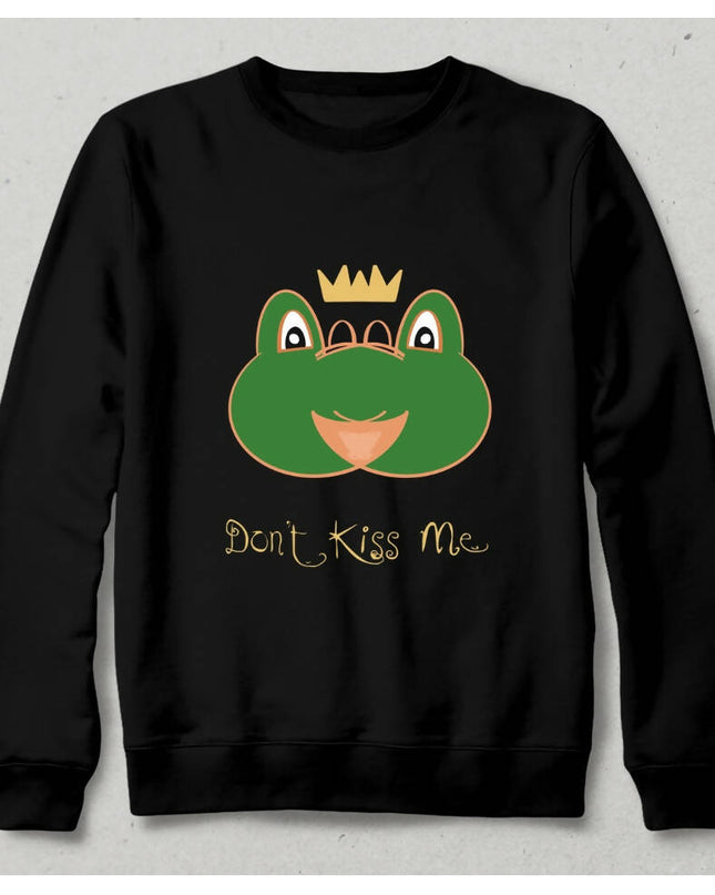 Don’t Kiss Me Kurbağa Sevgililer Günü Sweatshirt