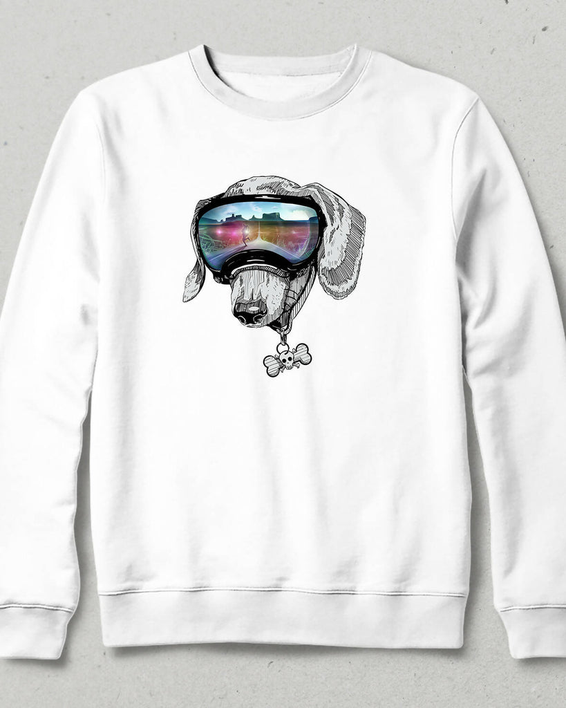 Dog with Glasses Sweatshirt