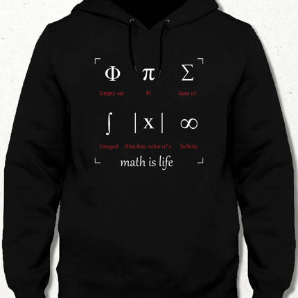 Math is Life Hooded Sweatshirt