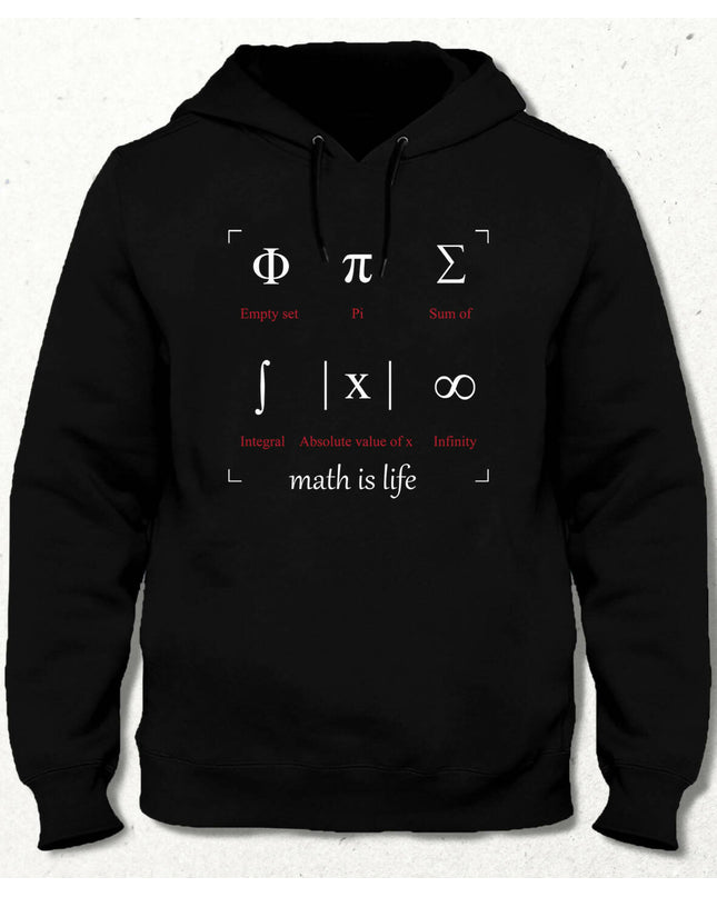 Math is Life Hooded Sweatshirt