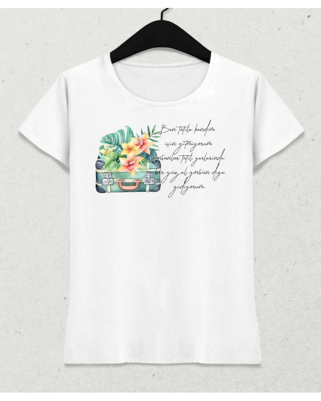 Tatil Temalı Yaz T-shirt 2 - basmatik.com