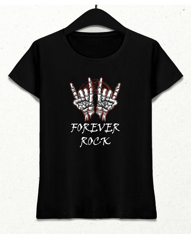 Forever Rock V2 Kadın Tişört - basmatik.com