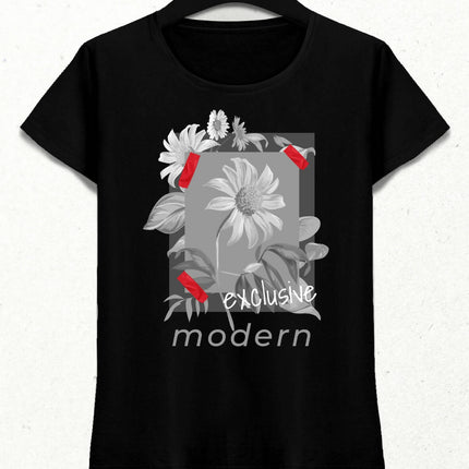 Exclusive Modern Kadın Streetwear Tasarım T-shirt
