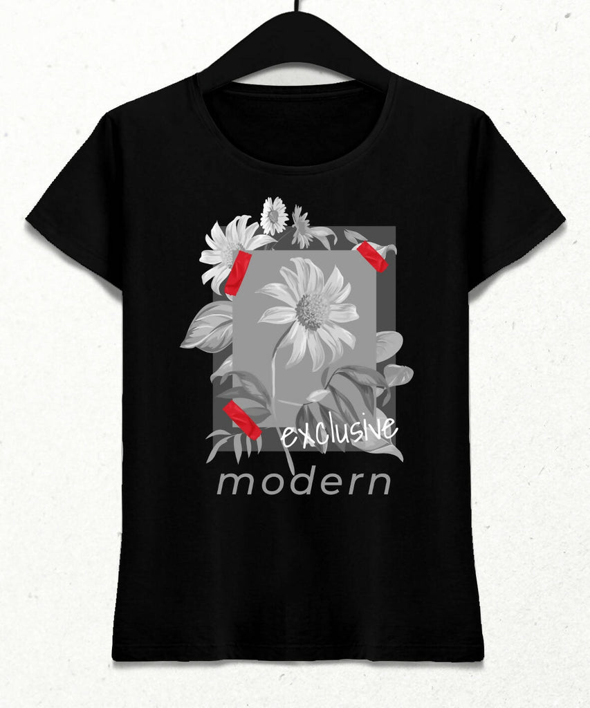 Exclusive Modern Kadın Streetwear Tasarım T-shirt