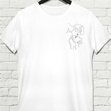 Amor Beyaz Tişört - basmatik.com