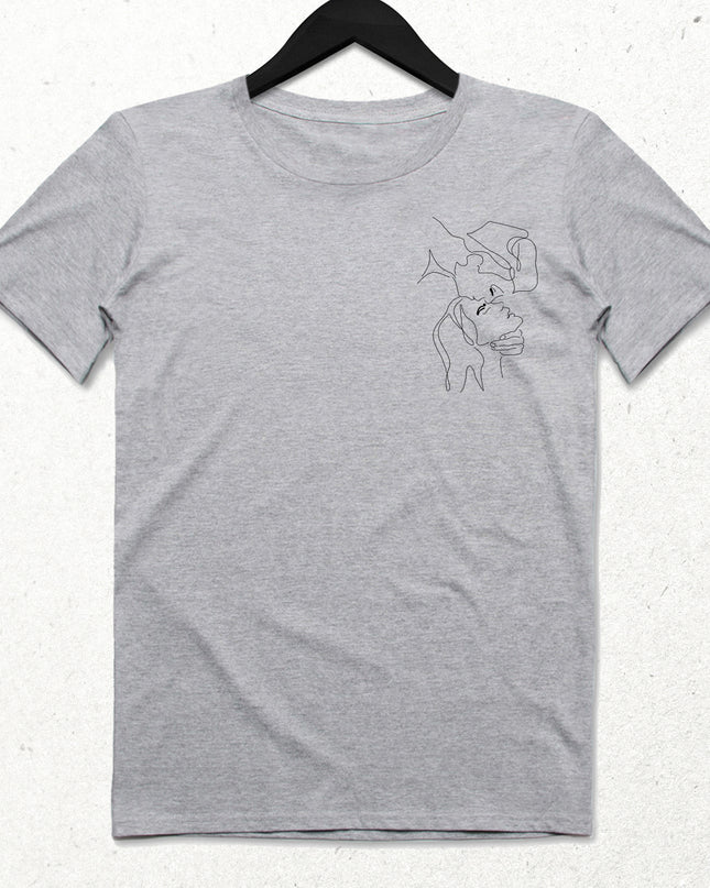 Amor Gri Tişört - basmatik.com