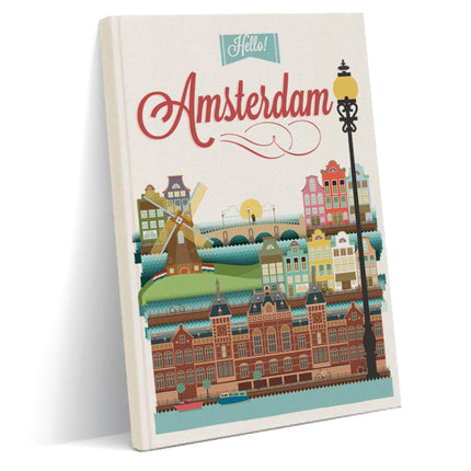 Amsterdam Kanvas defter - basmatik.com