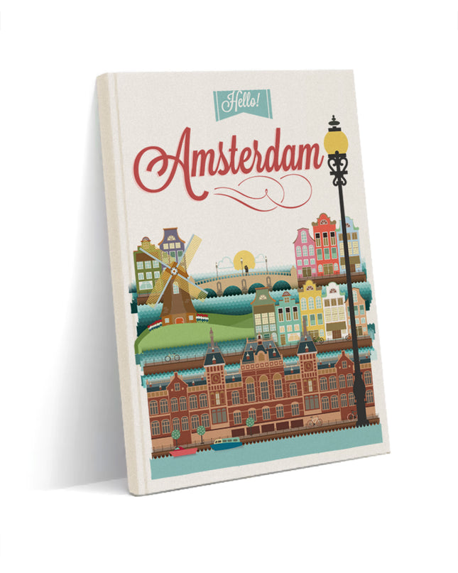 Amsterdam Kanvas defter - basmatik.com