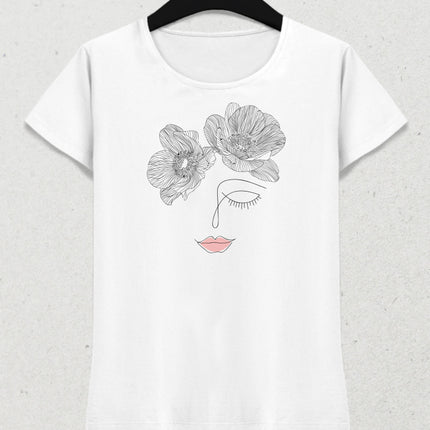 Anemon kadın tişört - basmatik.com