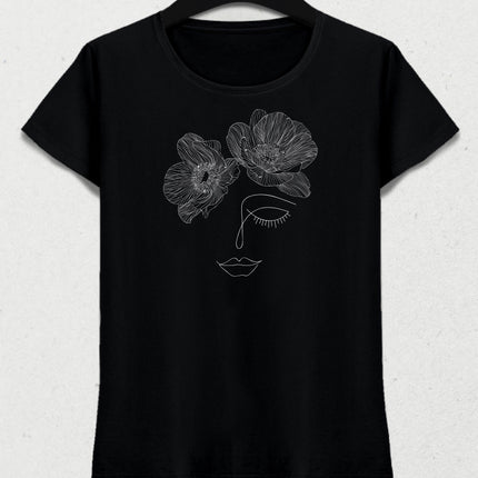 Anemon kadın tişört - basmatik.com