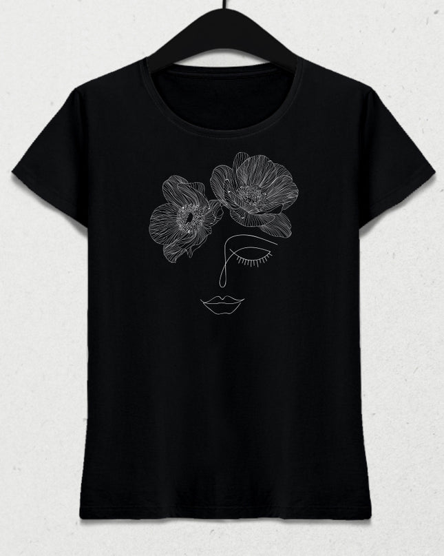 Anemon kadın tişört - basmatik.com