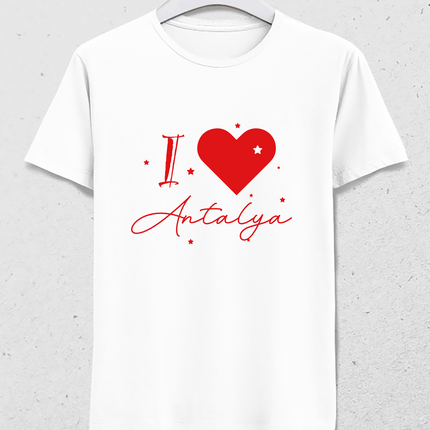 I love Antalya tişört - basmatik.com