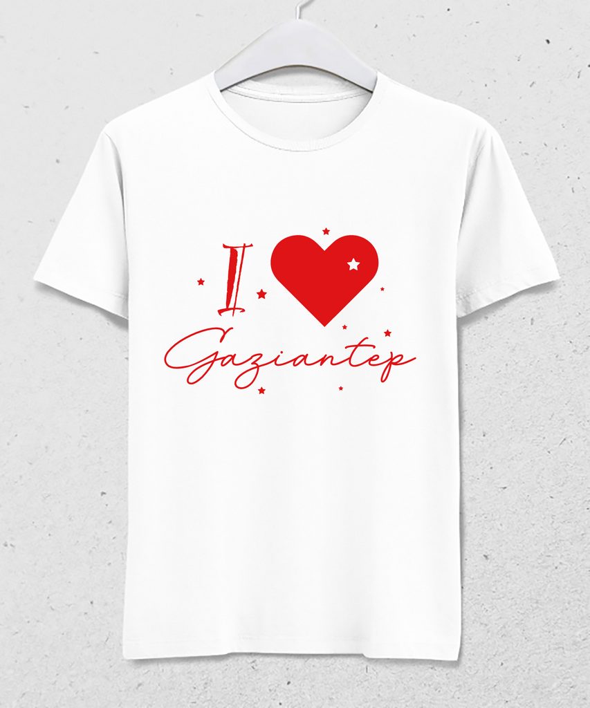 I love Gaziantep tişört - basmatik.com
