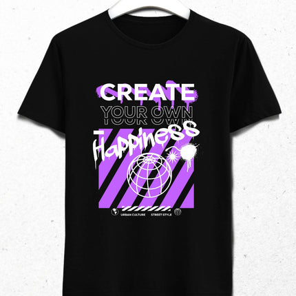 Create Happiness Streetwear Retro Futuristic Design