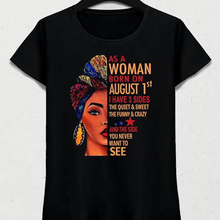 As a woman born on kadın tişört - basmatik.com