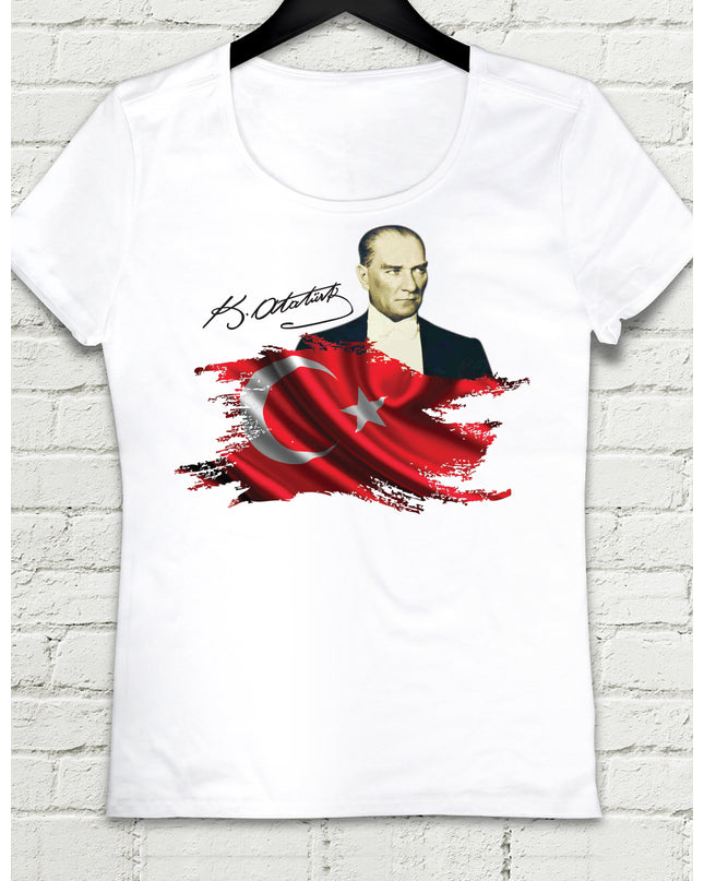 Atatürk 03 Kadın tshirt - basmatik.com