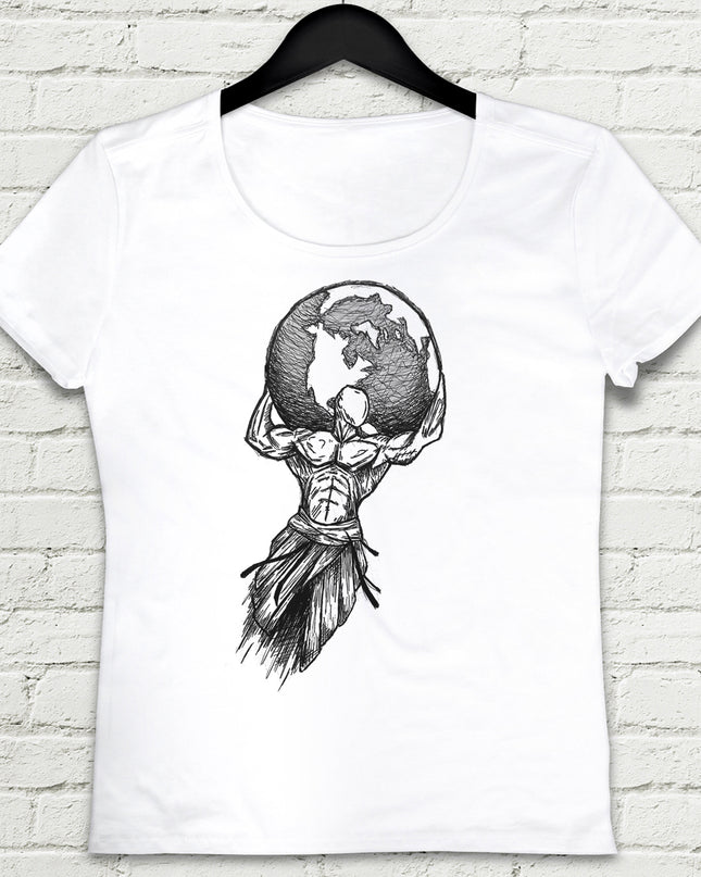 Atlas Beyaz Tişört - basmatik.com