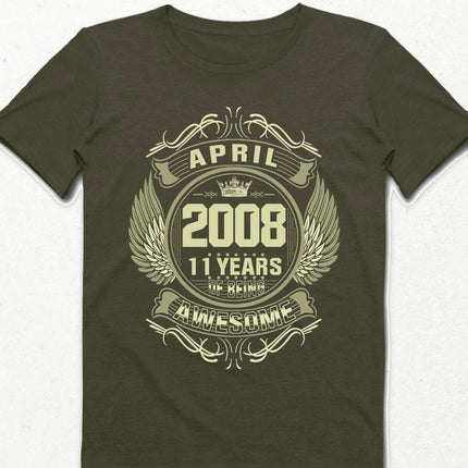 Awesome 2 haki doğum günü tişört - basmatik.com