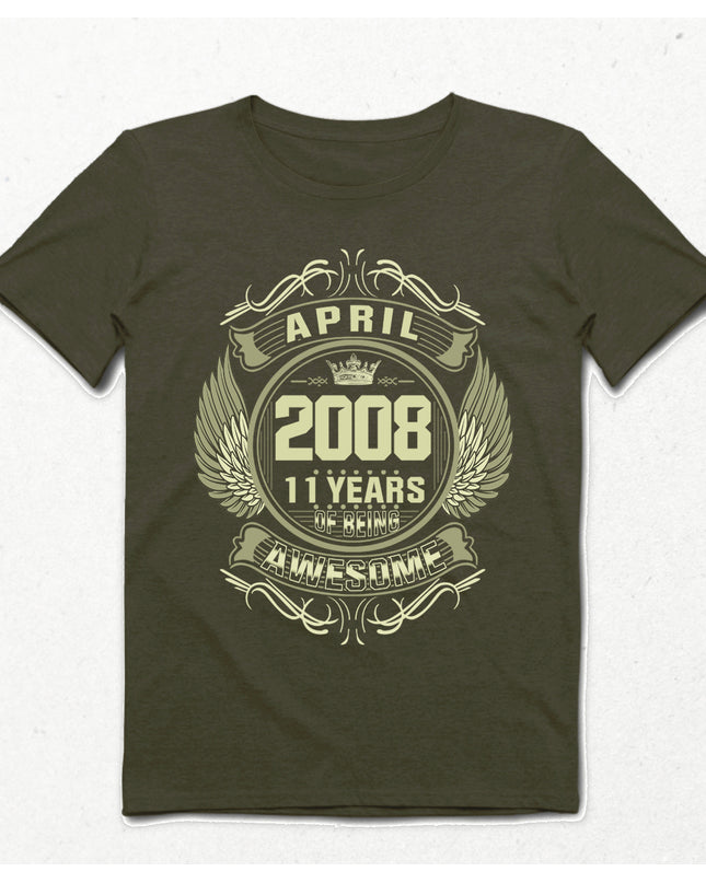 Awesome 2 haki doğum günü tişört - basmatik.com