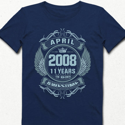 Awesome 2 indigo doğum günü tişört - basmatik.com