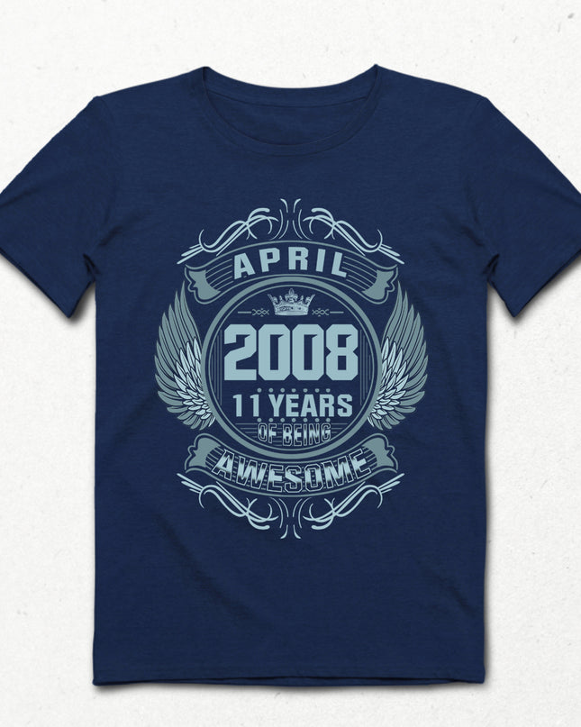 Awesome 2 indigo doğum günü tişört - basmatik.com