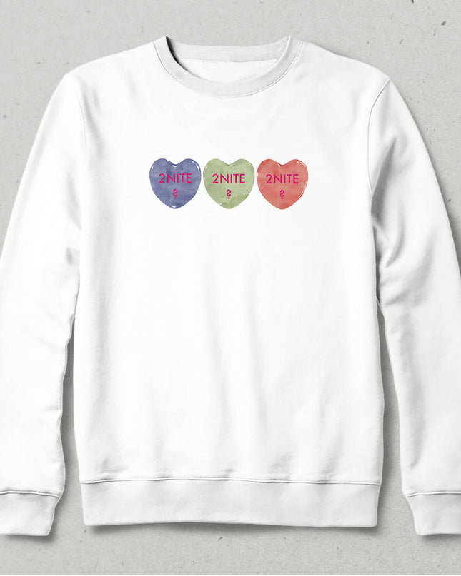 Valentine's V, Kalpli Slogan Sweatshirt