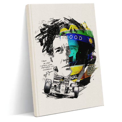 Ayrton Senna kanvas defter - basmatik.com