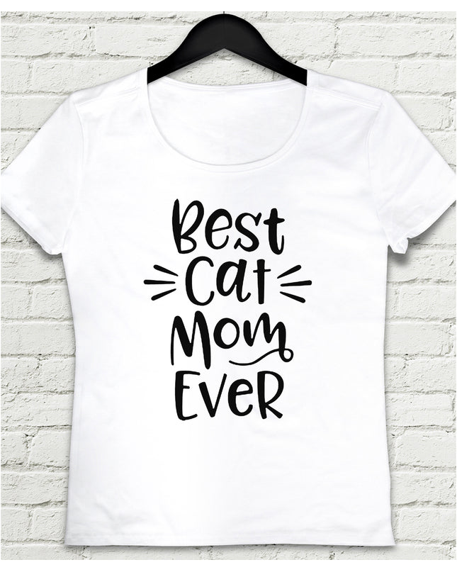 Best cat beyaz tişört - basmatik.com