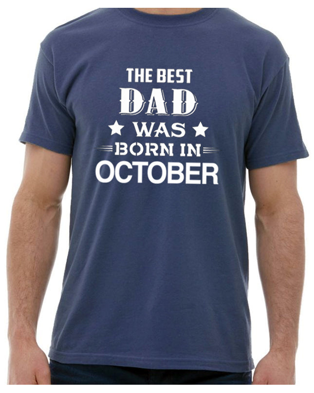 Best Dad indigo doğum günü tshirt - basmatik.com