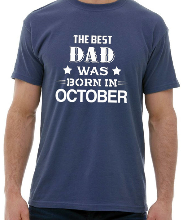 Best Dad indigo doğum günü tshirt - basmatik.com