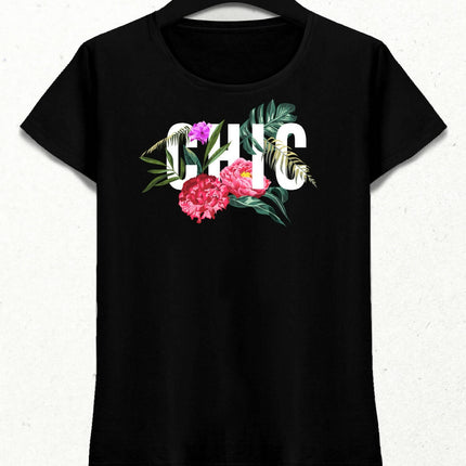 Chic Kadın Streetwear Tasarım T-shirt