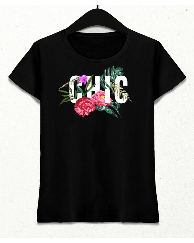 Chic Kadın Streetwear Tasarım T-shirt