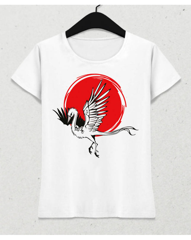 Crane Kadın Tişört - basmatik.com