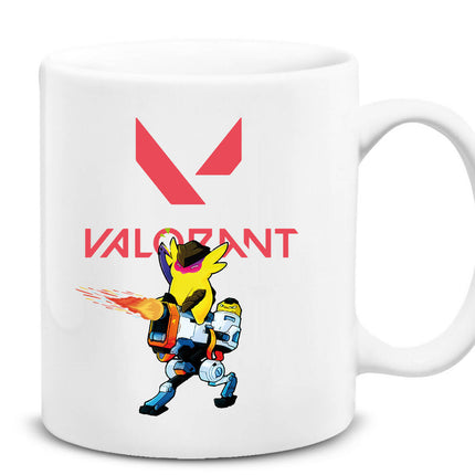 Valorant Temalı Beyaz Kupa Bardak