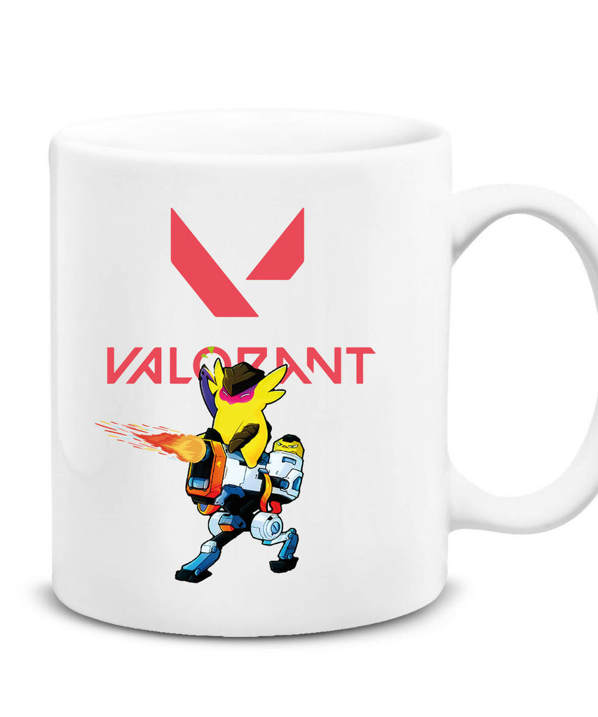 Valorant Themed White Mug