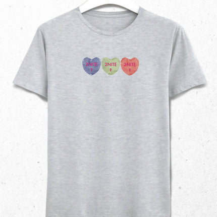 Valentine's V, Kalpli Slogan Erkek Tişört