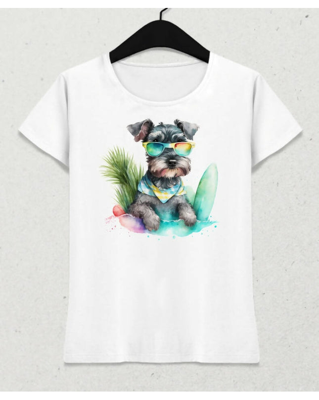 Köpekler Yaz Temalı T-shirt 4
