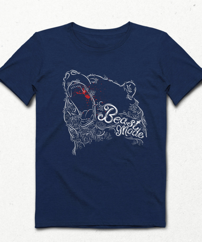 Beast indigo Erkek tişört - basmatik.com