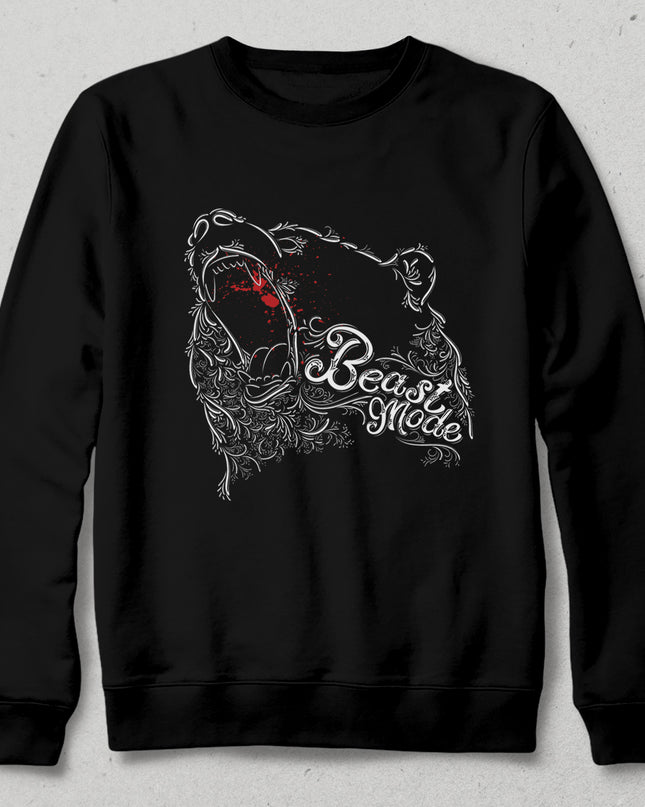 Beast siyah sweatshirt - basmatik.com