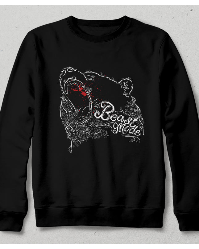 Beast siyah sweatshirt - basmatik.com