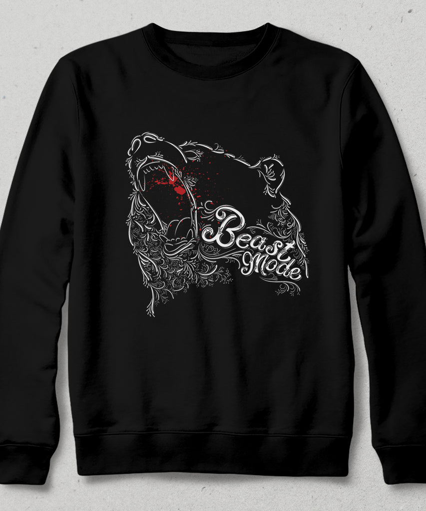 Beast siyah sweatshirt - basmatik.com