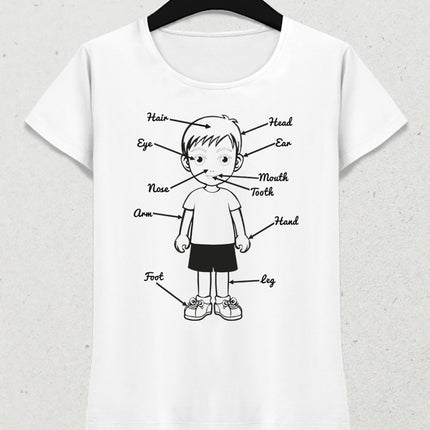 Bedenimiz ingilizce kadın tişört - basmatik.com