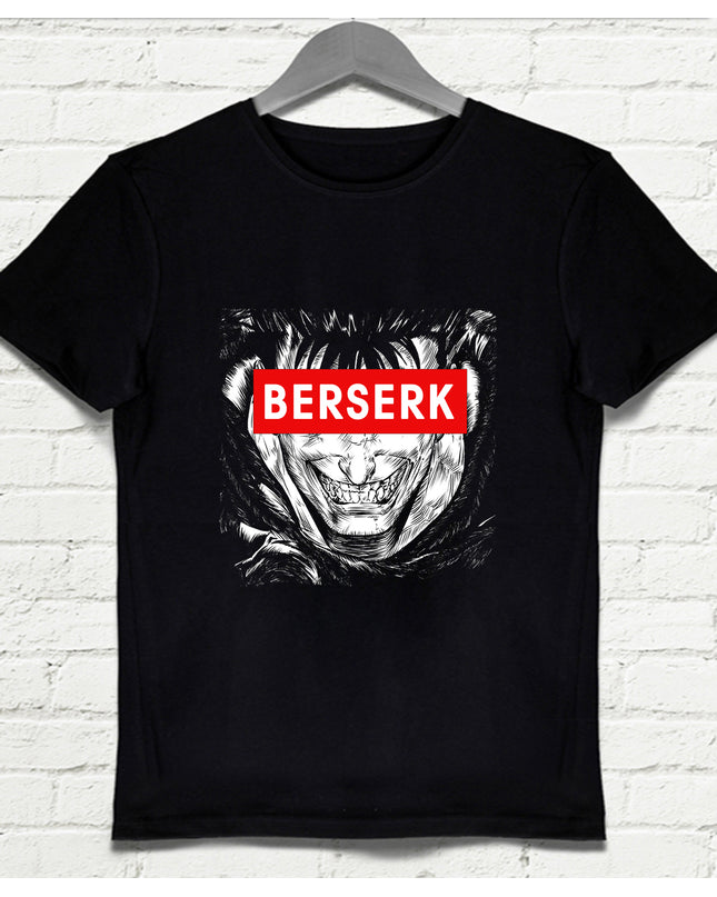 Berserk yazılı Siyah Erkek Tshirt - basmatik.com