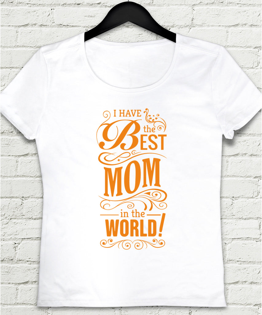Best mom world tişört - basmatik.com