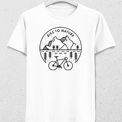 Bike to nature tişört - basmatik.com