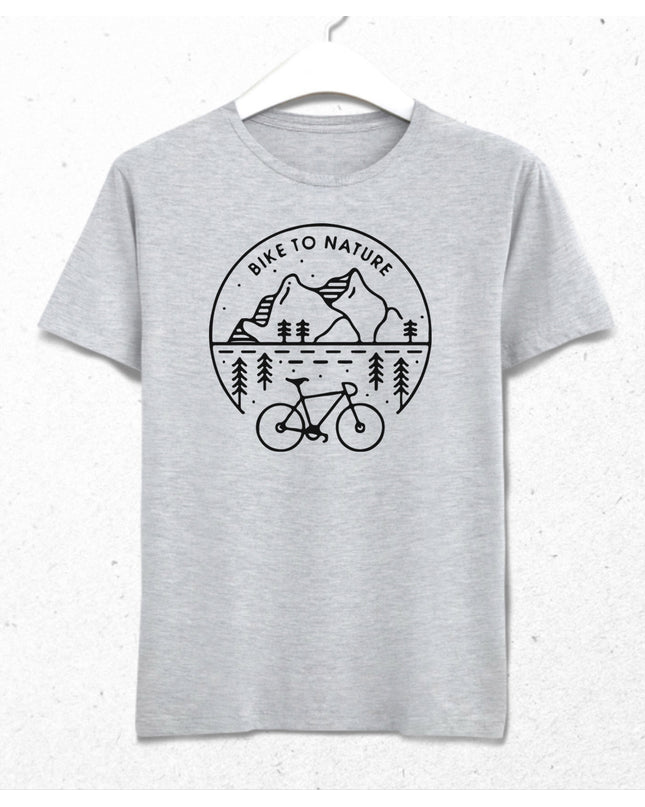 Bike to nature tişört - basmatik.com