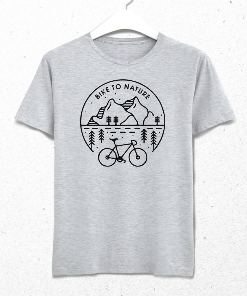 Bike to nature tişört - basmatik.com
